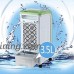 Household Pedestal Fans XUERUI Air Cooler 4 in 1 Air Conditioner Humidifier Purifier Freshener Portable Mini Water Cooling Fan 3.5L Green with Remote Control - B07GRPLDKC